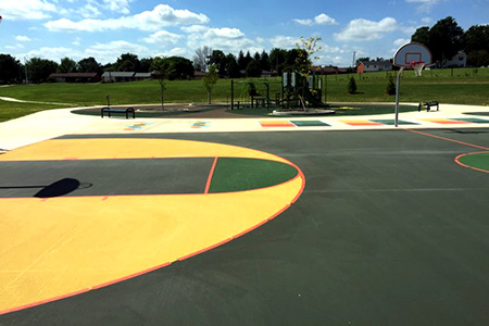 asphalt painting